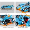 GULF PORSCHE 917 LE MANS - LEGO COMPATIBILE