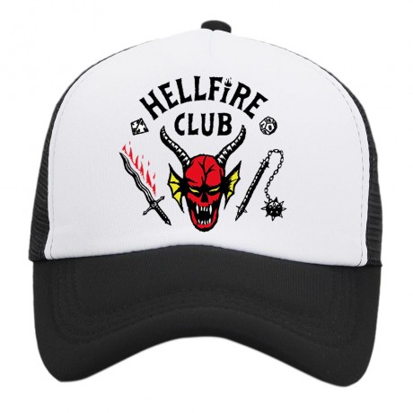 CAPPELLO STRANGER THINGS HELLFIRE HAT DUSTIN CLUB BASEBALL CAP TRUCKER