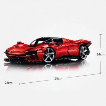 ⭐AUTO TECHNIC SUPERCAR MODELLO RED DAYTONA SP3 42143 SUPERCAR MODELLO RACING LEGO COMPATIBILE