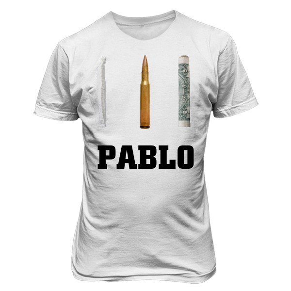 T-SHIRT FELPA NARCOS PABLO ESCOBAR SOLDI ARMI COCA CARTELLO DI CALI  DEA