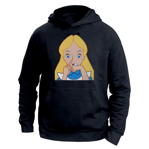 T-SHIRT ALICE IN WONDERLAND COCALAN COCAINA DRUGS MERAVIGLIE FELPA UOMO DONNA