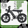 BICICLETTA ELETTRICA E-BIKE  V8 bici elettrica 750W motore 48V 15Ah MAX SPEED 50 KM/H  + LUCI