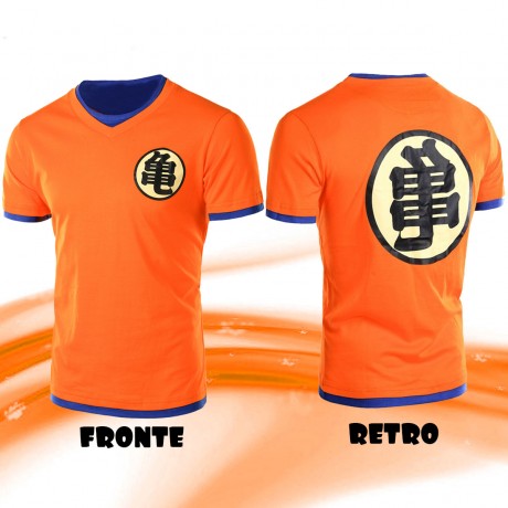 T-SHIRT CAMISETA MAGLIA DRAGON BALL SON GOKU KAME HOUSE GENIO DELLE TARTARUGHE