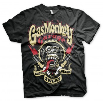T-SHIRT GAS MONKEY GARAGE GMG FAST N LOUD  HOT RODS