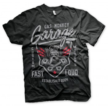 T-SHIRT GAS MONKEY GARAGE GMG FAST N LOUD  HOT RODS