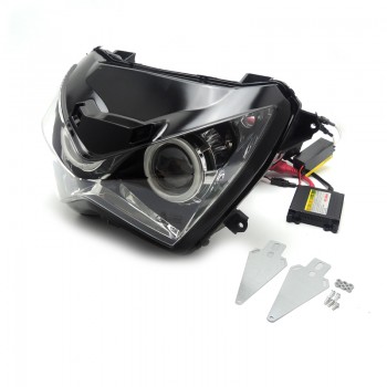 FARO TUNING MOTO GREEN ANGEL EYES HID VERDE KAWASAKI Z800 2013 2016 Z300