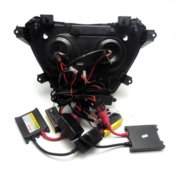 FARO TUNING MOTO GREEN ANGEL EYES HID VERDE KAWASAKI Z800 2013 2016 Z300