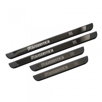 KIT 4 PZ BATTITACCO JEEP RENEGADE PROTEGGI PORTIERA SOGLIA ENTRATA BLU NERO
