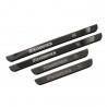 KIT 4 PZ BATTITACCO JEEP RENEGADE PROTEGGI PORTIERA SOGLIA ENTRATA BLU NERO
