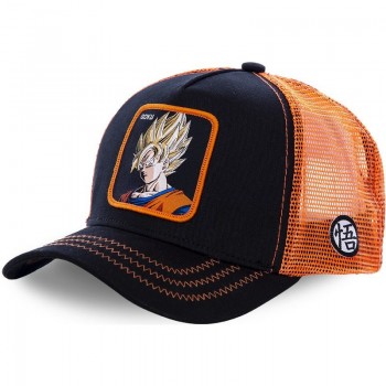 CAPPELLO DRAGON BALL Z CAPSLAB TRUCKER CAP GOKU VEGETA SUPER SAYAN GENIO
