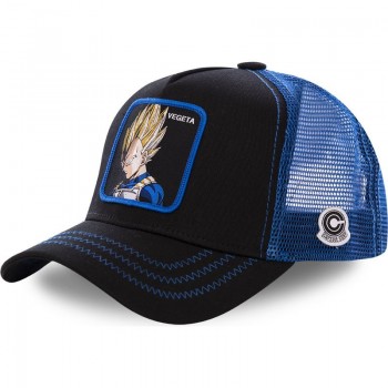 CAPPELLO DRAGON BALL Z CAPSLAB TRUCKER CAP GOKU VEGETA SUPER SAYAN GENIO