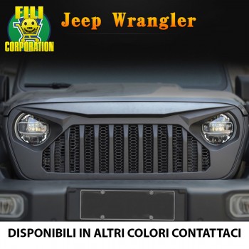 GRIGLIA ANTERIORE JEEP WRANGLER JK RUBICON JK 07-17 MASCHERINA 4X4 OFF ROAD ABS