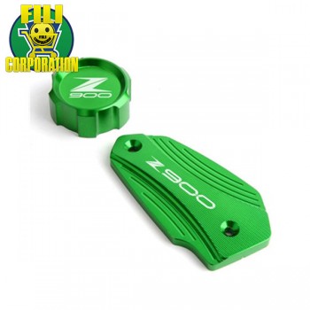 KIT 2 PZ COVER PUIG TAPPO SERBATOIO FLUIDO FRENO KAWASAKI Z900 Z 900 17-19 TAPPI