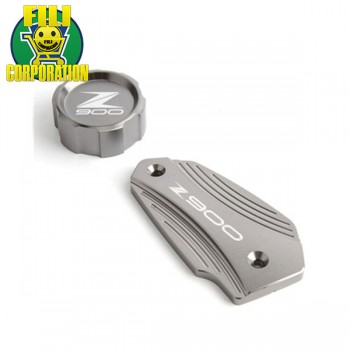 KIT 2 PZ COVER PUIG TAPPO SERBATOIO FLUIDO FRENO KAWASAKI Z900 Z 900 17-19 TAPPI