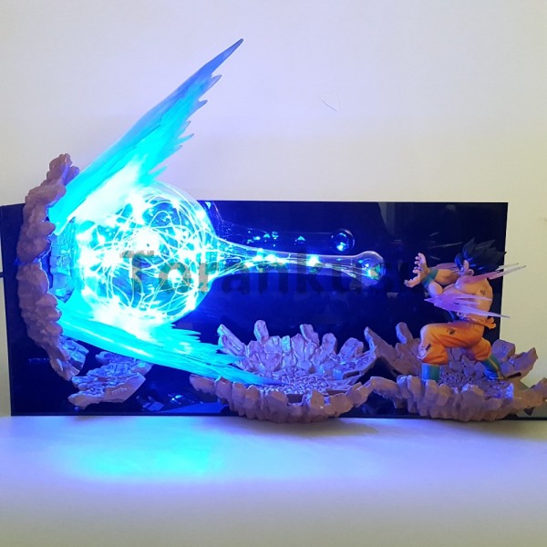 SON GOKU KAMEHAMEHA DRAGON BALL Z ACTION FIGURE LED NIGHT LIGHT DBZ LAMPADA NOTTE