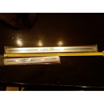 KIT 4 PZ BATTITACCO SOTTOPORTA ALFA ROMEO ACCIAIO INOX 147 159 MITO GIULIETTA GIULIA STELVIO UNIVERSALI