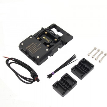 SUPPORTO SMARTPHONE NAVIGATORE BMW R1200GS STAFFA MOTO CELLULARE CARICATORE USB 800GS ETC