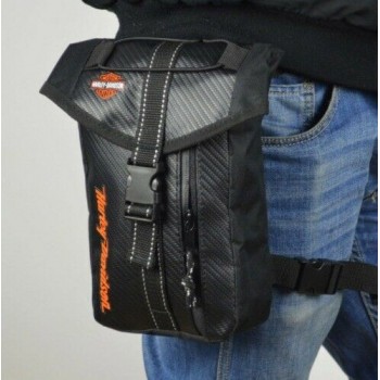 BORSELLO BORSA DA GAMBA HARLEY DAVIDSON MOTO ZAINO COSCIALE MARSUPIO VIAGGI RIDE
