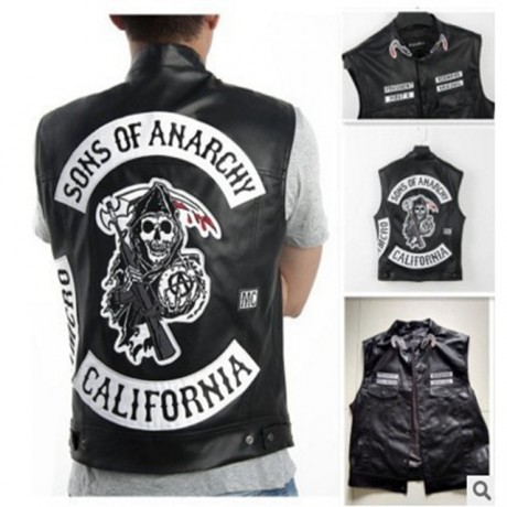 GILET SONS OF ANARCHY BIKER MOTO GIACCA E GILET RIDER MAYA MOTO CLUB