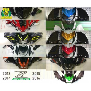 KIT CARENA CARENE CARROZZERIE KAWASAKI LIVREA SC PROJECT Z800 2013 2014 2015 2016 ABS VARI MODELLI