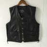GILET ECO PELLE BIKER MOTO RIDER NEURO MOTO CLUB