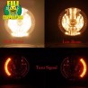 FARO MOTO ANTERIORE HARLEY HONDA GUZZI YAMAHA CUSTOM CAFE RACER LED