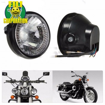 FARO MOTO ANTERIORE HARLEY HONDA GUZZI YAMAHA CUSTOM CAFE RACER LED