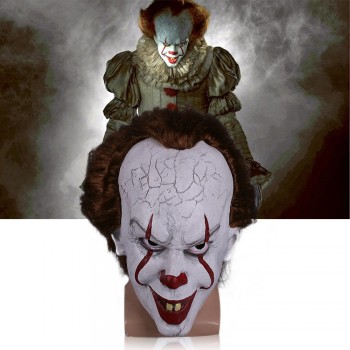 MASCHERA IT CLOWN PENNYWISE STEPHEN KING COSPLAY
