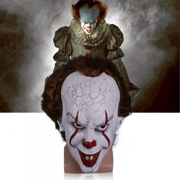 MASCHERA IT CLOWN PENNYWISE STEPHEN KING COSPLAY