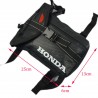 BORSELLO BORSA DA GAMBA HONDA NERO EFFETTO CARBONIO 3D MOTO ZAINO COSCIALE MARSUPIO VIAGGI RIDE