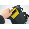 BORSELLO BORSA DA GAMBA HONDA NERO EFFETTO CARBONIO 3D MOTO ZAINO COSCIALE MARSUPIO VIAGGI RIDE