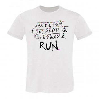 T-SHIRT STRANGER THINGS RUN SCAPPA UNDI WIL TELEFILM SERIE TV DONNA UOMO FELPA