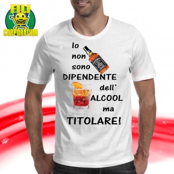 T-SHIRT ALCOOL TITOLARE DIPENDENTE DONNA UOMO FELPA