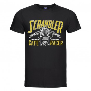 T-SHIRT MOTO BIKE DUCATI SCRAMBLER CAFE' RACER UOMO FELPA