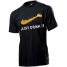 T-SHIRT JUST DRINK IT NO NIKE BIRRA UOMO DONNA FELPA
