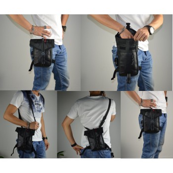 BORSELLO DA GAMBA YAMAHA BORSA MOTO ZAINO COSCIALE MARSUPIO MOTO GP RIFLETTENTE