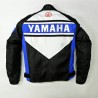 GIUBBOTTO GIACCA MOTO YAMAHA BLU ROSSA PROTEZIONE BIKER MOTOCICLISMO ESTIVO ANTIVENTO OFF-ROAD