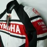 GIUBBOTTO GIACCA MOTO YAMAHA BLU ROSSA PROTEZIONE BIKER MOTOCICLISMO ESTIVO ANTIVENTO OFF-ROAD