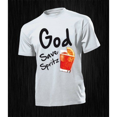 T-SHIRT GOD SAVE SPRITZ COCKTAIL DONNA UOMO FELPA
