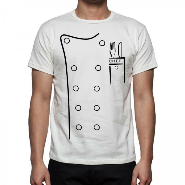 T-SHIRT  FINTA DIVISA DA CHEF  CUOCO DONNA UOMO FELPA